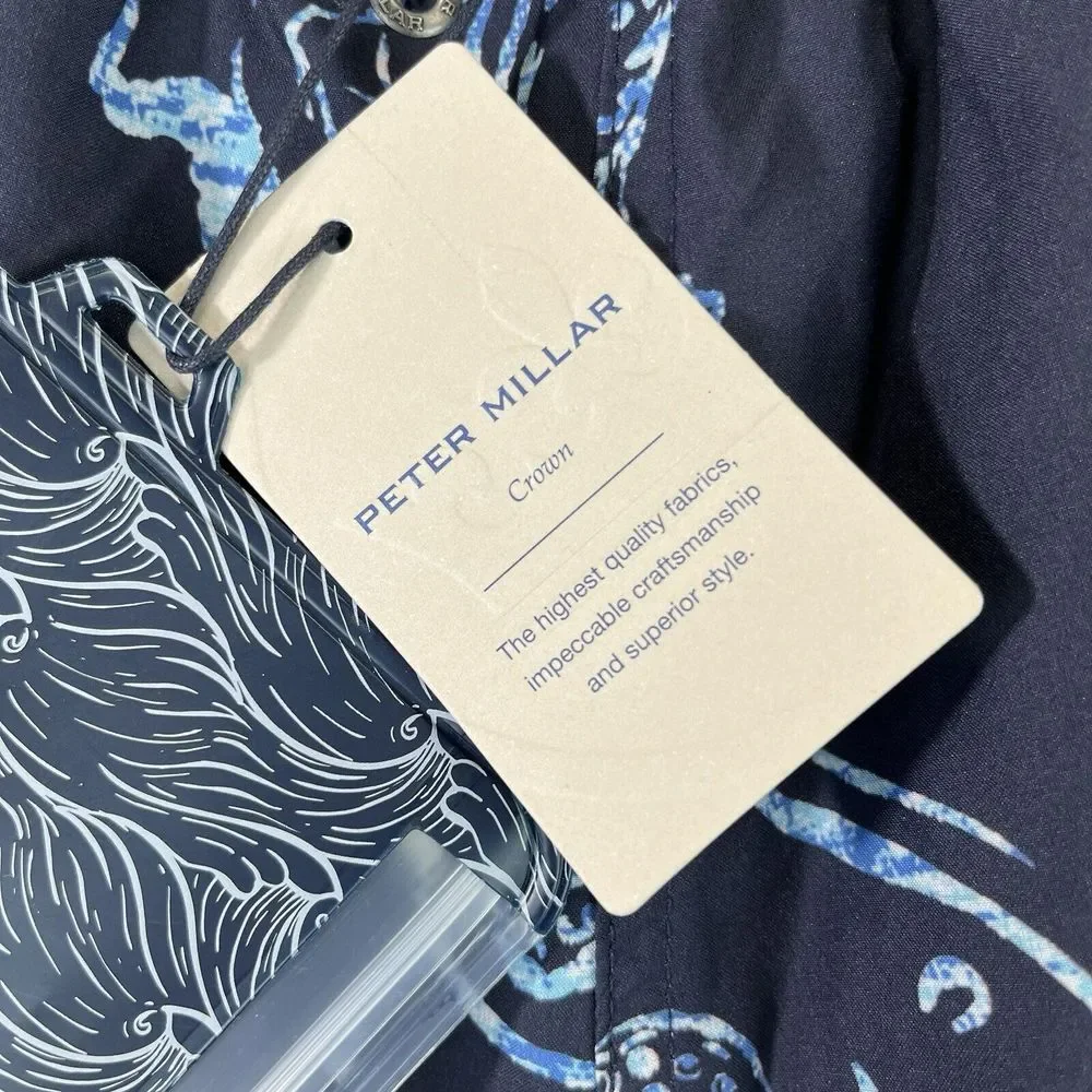 Peter Millar seaside‎ Octobatic Swim Trucks Men's shorts (S) new with tags navy